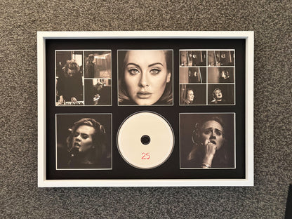 Adele | 25 | Retro Mounted CD Wall Display | Frame Not Included |