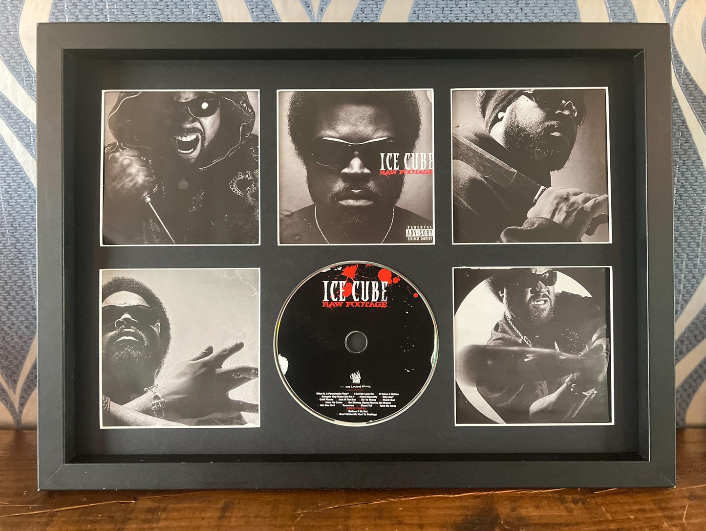 Ice Cube | Raw Footage | Retro Mounted CD Wall Display | Frame Not Included |