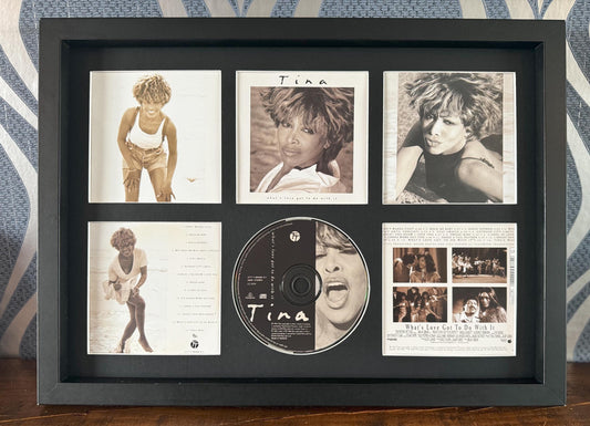 Tina Turner | What's Love Got To Do With It | Retro Mounted CD Wall Display | Frame Not Included |