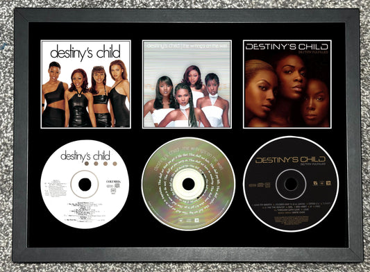 Destiny's Child | Destiny's Child | The Writing's On The Wall | Destiny Fulfilled | Retro Triple CD Wall Display | Frame Not Included |