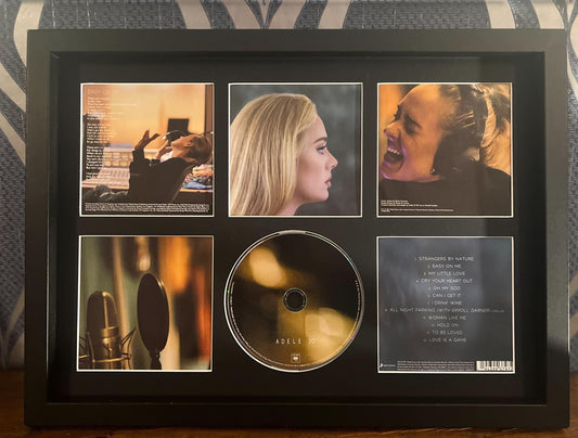 Adele | 30 | Retro Mounted CD Wall Display | Frame Not Included |