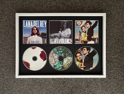 Lana Del Rey | Born To Die | Ultraviolence | NFR | Retro Triple CD Wall Display | Frame Not Included |