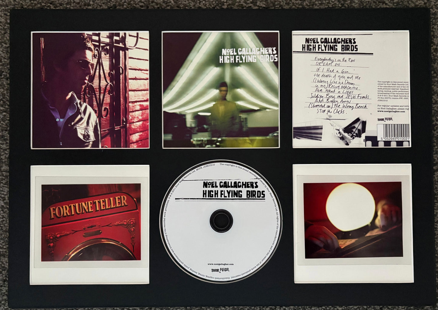 Noel Gallaghers High Flying Birds | Noel Gallaghers High Flying Birds | Retro Mounted CD Wall Display | Frame Not Included |