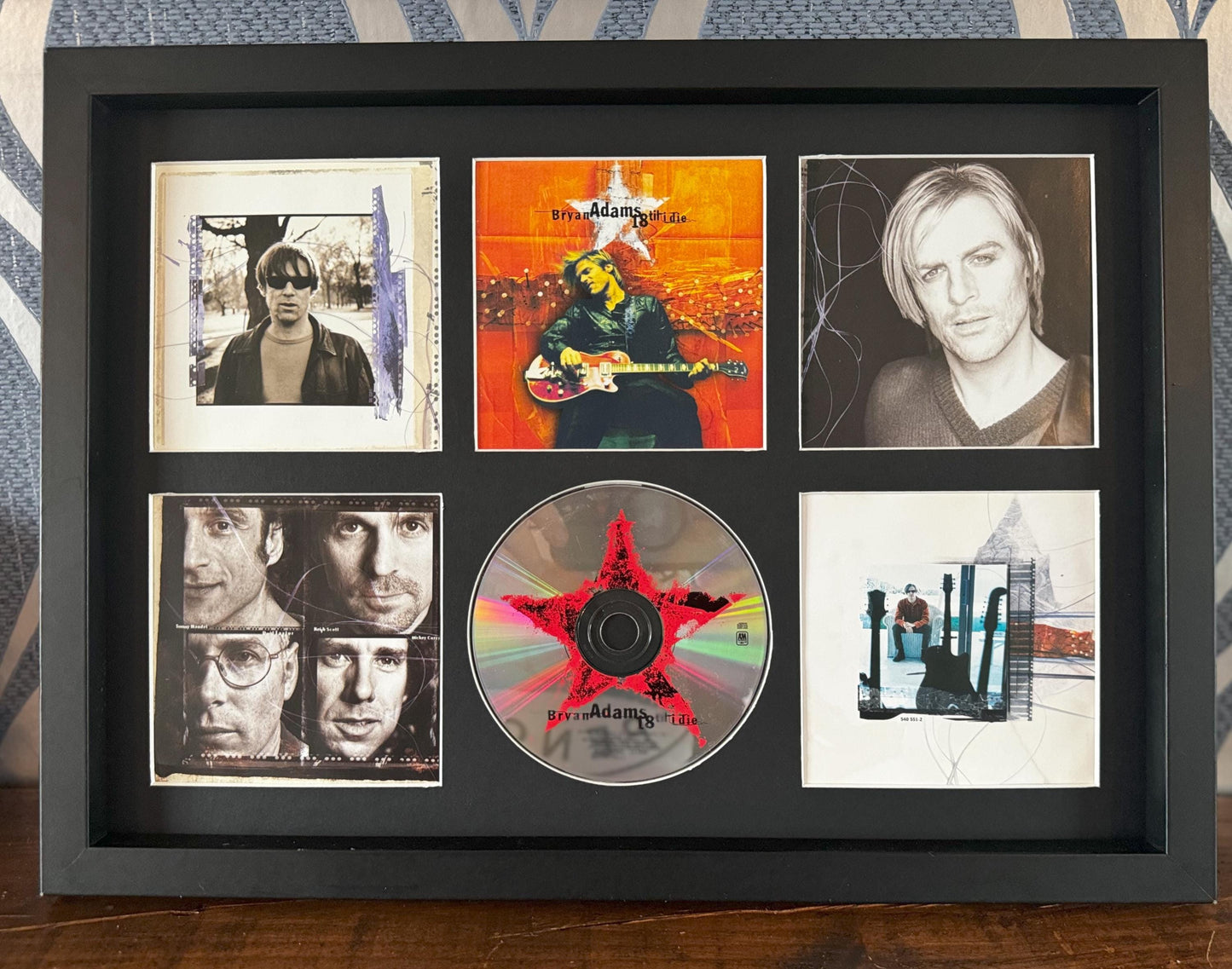Bryan Adams | 18 Til I Die | Retro Mounted CD Wall Display | Frame Not Included |