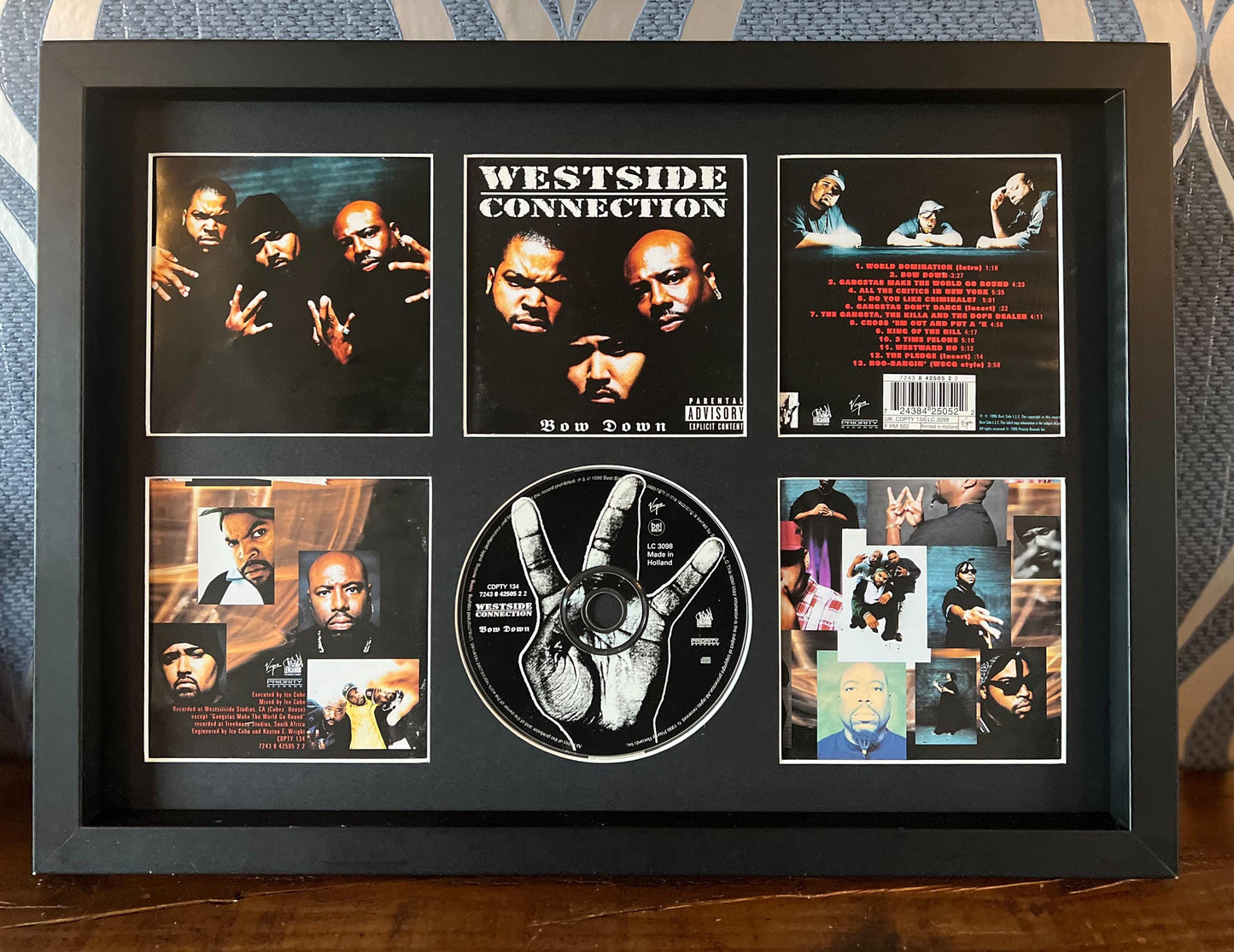 Westside Connection | Bow Down | Retro Mounted CD Wall Display | Frame Not Included |