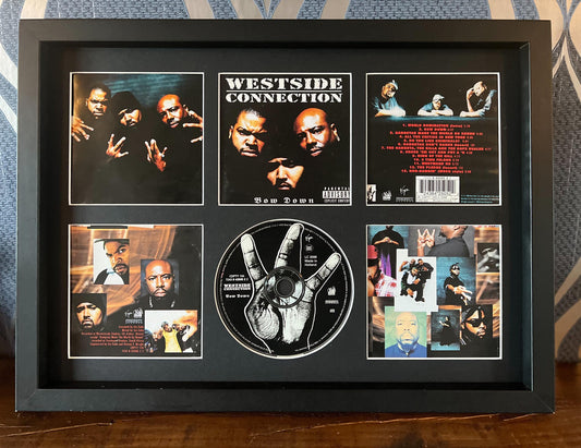 Westside Connection | Bow Down | Retro Mounted CD Wall Display | Frame Not Included |