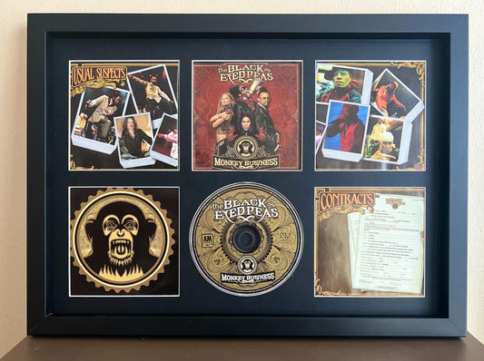 The Black Eyed Peas | Monkey Business | Retro Mounted CD Wall Display | Frame Not Included |