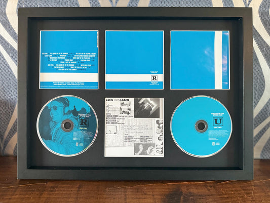 Queens Of The Stone Age | Rated R | Retro Double Mounted CD Wall Display | Frame Not Included |