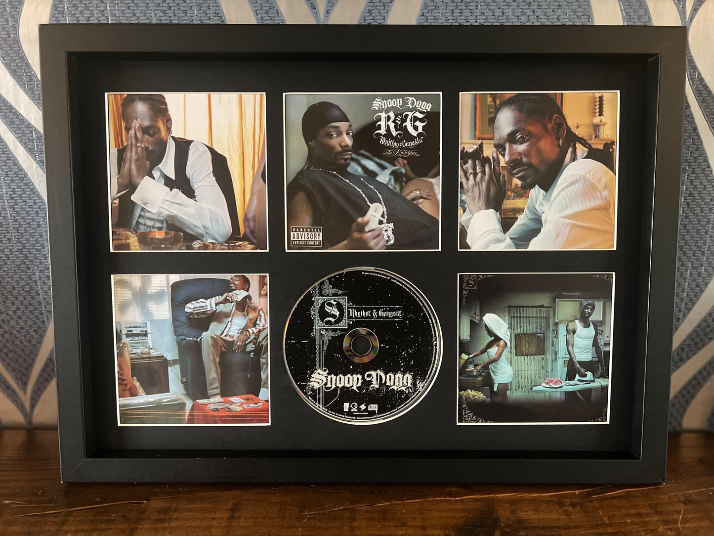 Snoop Dogg | Rhythm & Gangsta | Retro Mounted CD Wall Display | Frame Not Included |