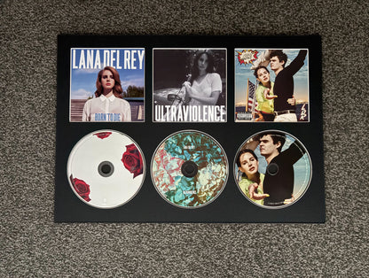 Lana Del Rey | Born To Die | Ultraviolence | NFR | Retro Triple CD Wall Display | Frame Not Included |