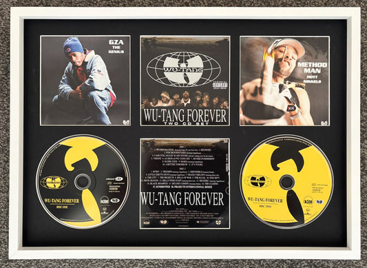 Wu Tang Clan | Wu Tang Forever | Retro Double Mounted CD Wall Display | Frame Not Included |