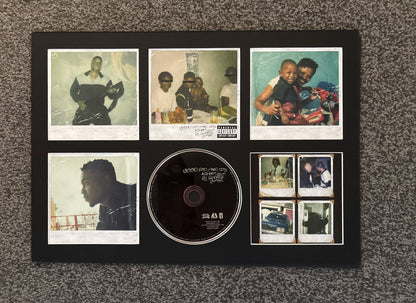 Kendrick Lamar | Good Kid M.A.A.D City | Retro Mounted CD Wall Display | Frame Not Included |