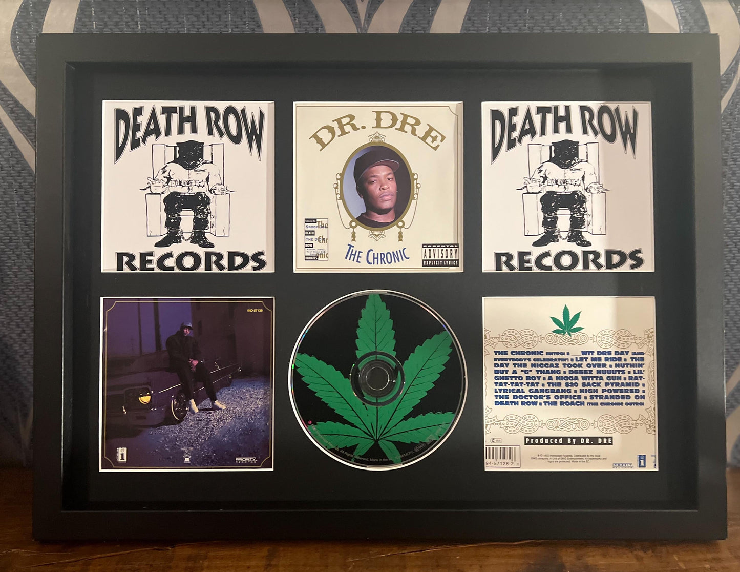 Dr Dre | The Chronic | Retro Mounted CD Wall Display | Frame Not Included |
