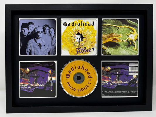 Radiohead | Pablo Honey | Retro Mounted CD Wall Display | Frame Not Included |