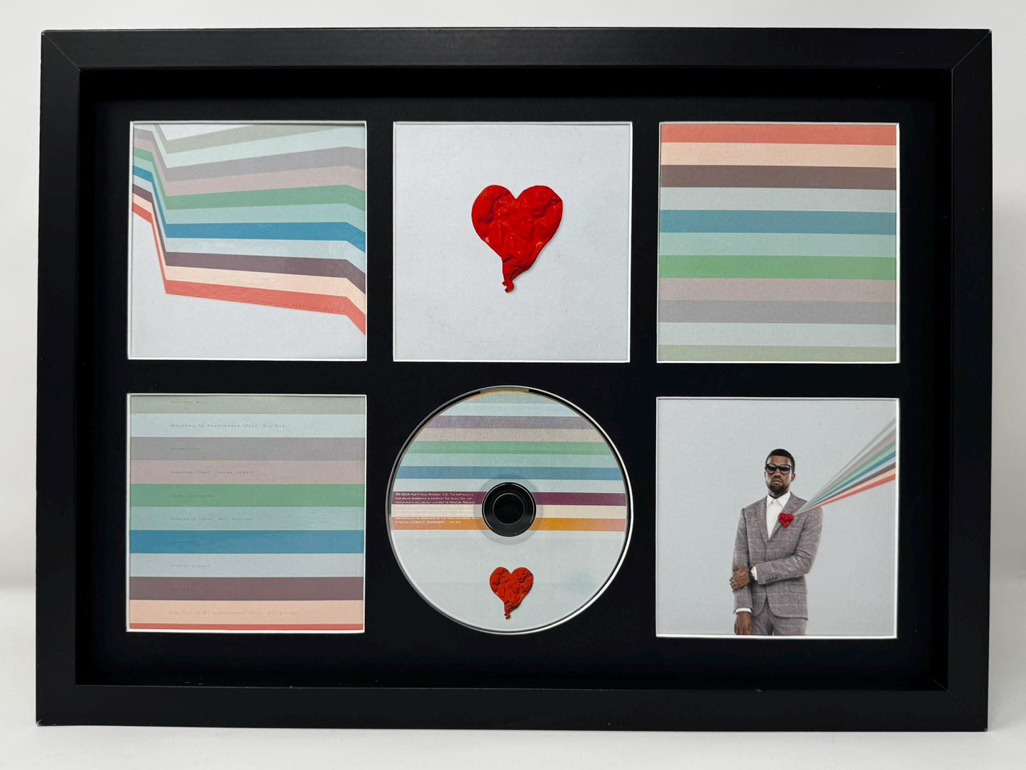 Kanye West | 808's and Heartbreak | Retro Mounted CD Wall Display | Frame Not Included |