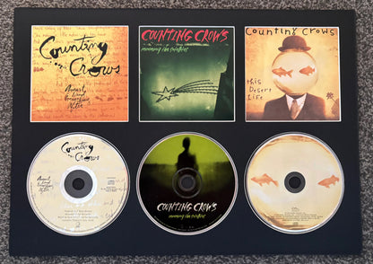 Counting Crows | August & Everything After | Recovering The Satellites | This Desert Life | Triple CD Wall Display | Frame Not Included |