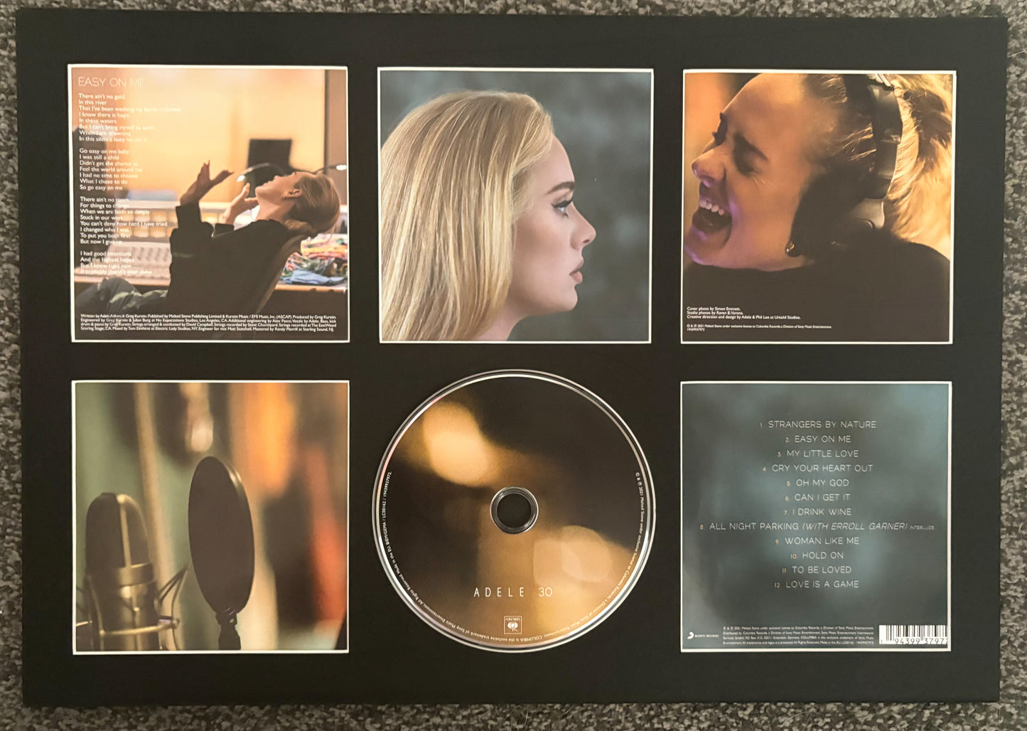 Adele | 30 | Retro Mounted CD Wall Display | Frame Not Included |