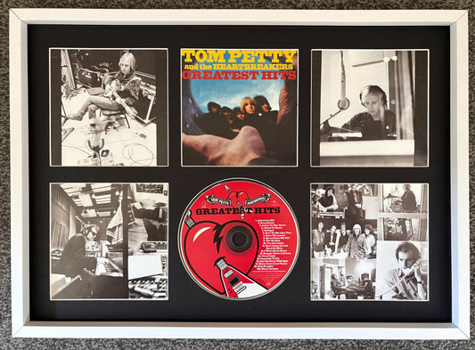 Tom Petty & The Heartbreakers | Greatest Hits | Retro Mounted CD Wall Display | Frame Not Included |