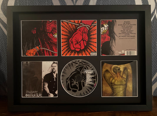 Metallica | St Anger | Retro Mounted CD Wall Display | Frame Not Included |