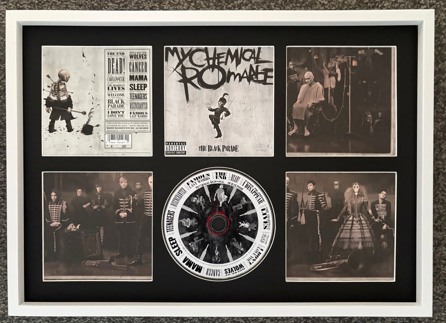 My Chemical Romance | The Black Parade | Retro Mounted CD Wall Display | Frame Not Included |