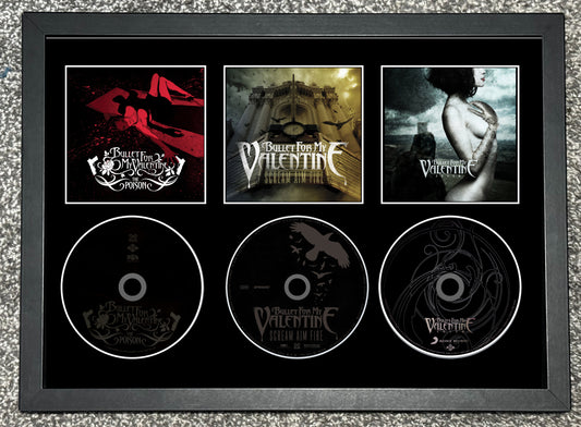 Bullet For My Valentine | The Poison | Scream Aim Fire | Fever | Retro Triple CD Wall Display | Frame Not Included |