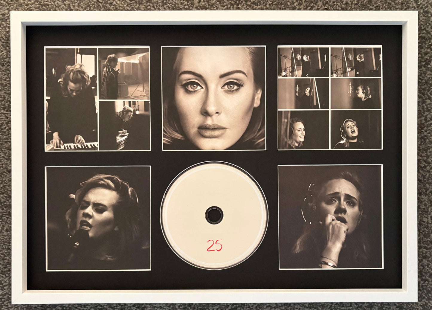 Adele | 25 | Retro Mounted CD Wall Display | Frame Not Included |