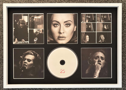 Adele | 25 | Retro Mounted CD Wall Display | Frame Not Included |