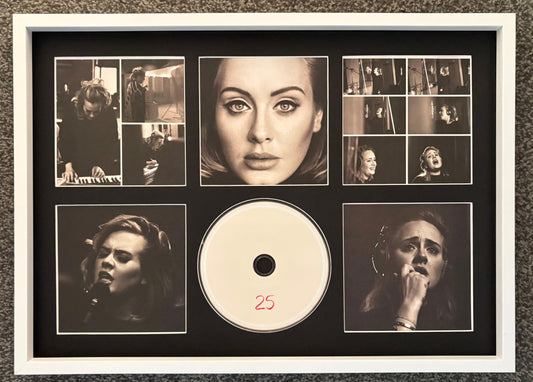 Adele | 25 | Retro Mounted CD Wall Display | Frame Not Included |