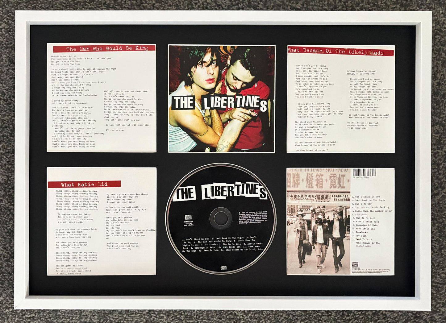 The Libertines | The Libertines | Retro Mounted CD Wall Display | Frame Not Included |