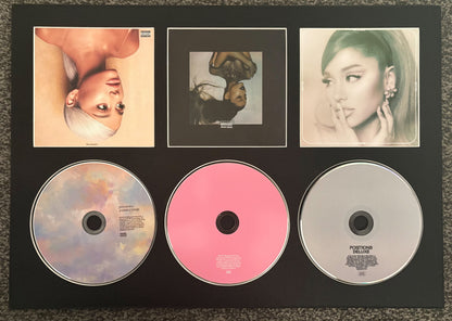 Ariana Grande | Sweetener | Thank U, Next, | Positions | Retro Triple CD Wall Display | Frame Not Included |