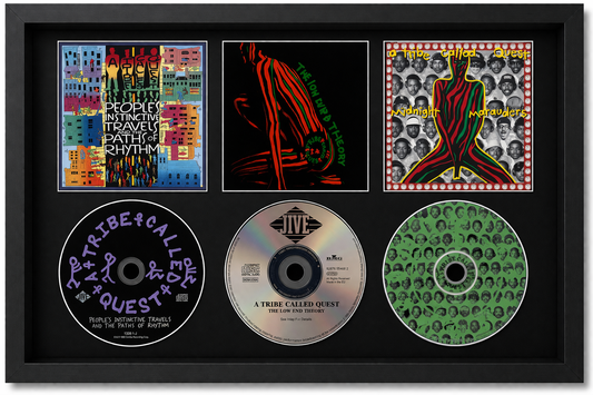 A Tribe Called Quest | People's Distinctive | The Low End Theory | Midnight Marauders | Retro Triple CD Wall Display | Frame Not Included |