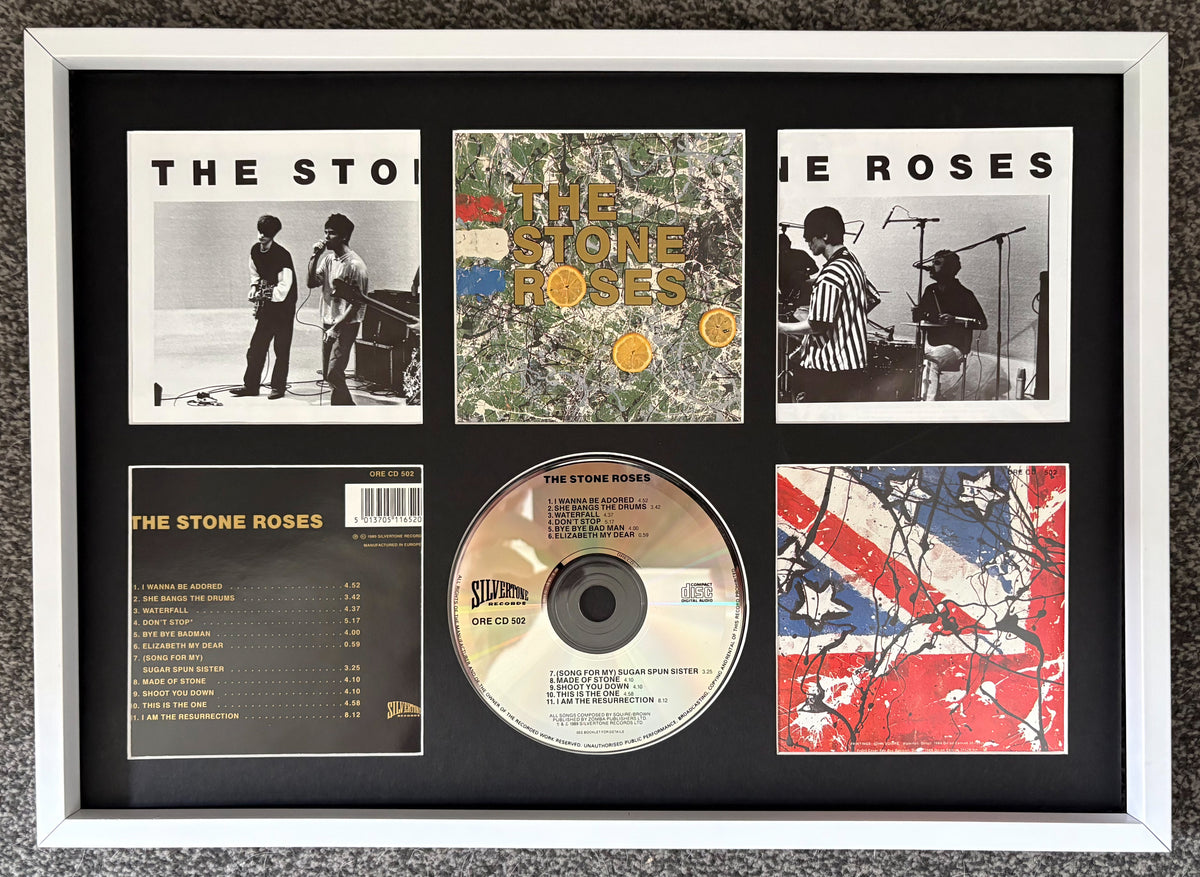 The Stone Roses | The Stone Roses | Retro Mounted CD Wall Display | Frame Not Included |