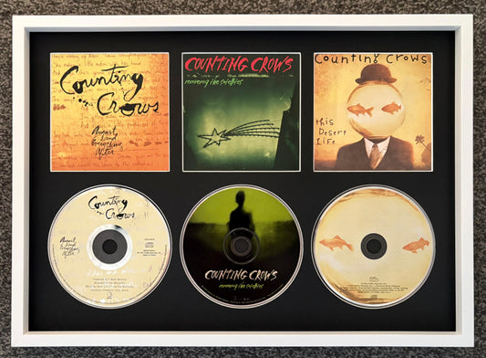 Counting Crows | August & Everything After | Recovering The Satellites | This Desert Life | Triple CD Wall Display | Frame Not Included |