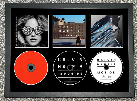 Calvin Harris | Ready For The Weekend | 18 Months | Motion | Retro Triple CD Wall Display | Frame Not Included |