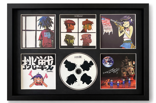 Gorillaz | Demon Days | Retro Mounted CD Wall Display | Frame Not Included |