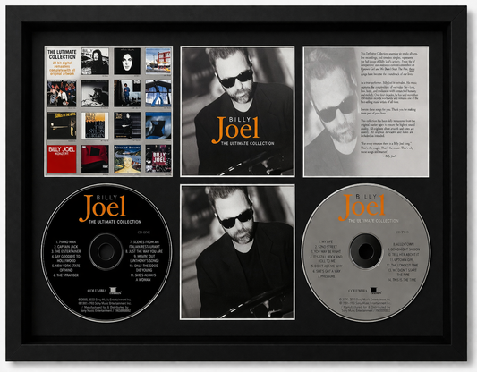 Framed display of George Michael's 'Patience' album with cover art and CD