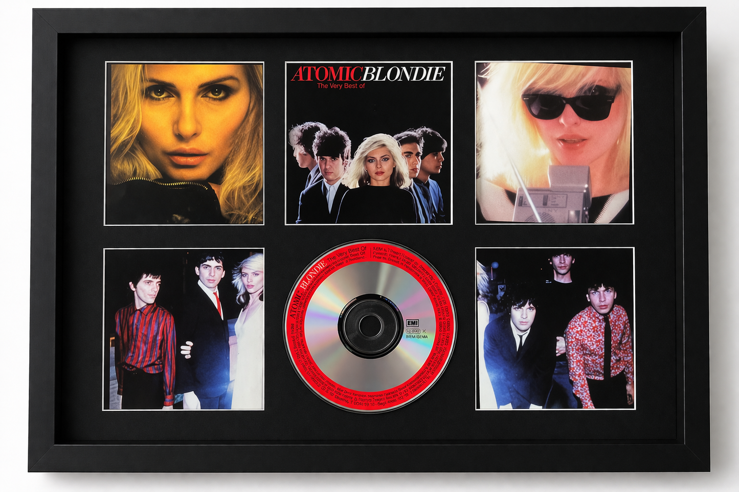 Framed display of George Michael's 'Patience' album with cover art and CD
