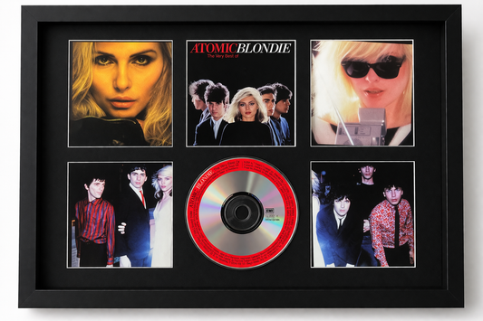 Framed display of George Michael's 'Patience' album with cover art and CD