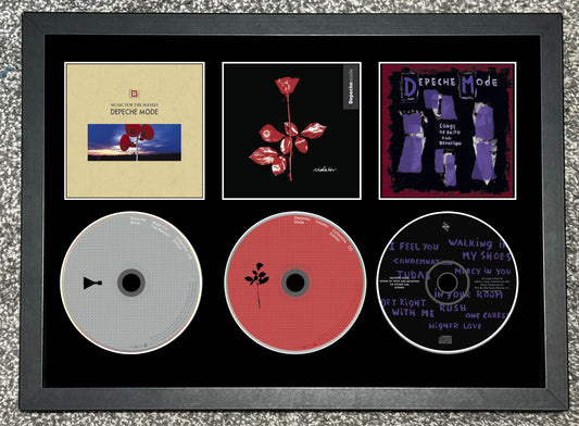 Depeche Mode | Music For The Masses | Violator | Songs Of Faith & Devotion | Retro Triple CD Wall Display | Frame Not Included |