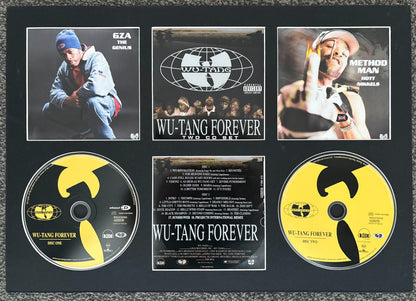 Wu Tang Clan | Wu Tang Forever | Retro Double Mounted CD Wall Display | Frame Not Included |