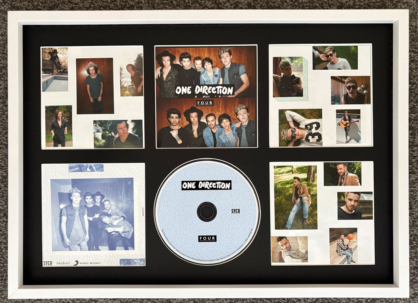 One Direction | Four | Retro Mounted CD Wall Display | Frame Not Included |