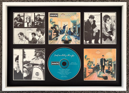 Oasis | Definitely Maybe | Retro Mounted CD Wall Display | Frame Not Included |