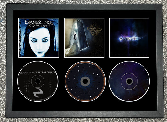 Evanescence | Fallen | The Open Door | Evanescence | Retro Triple CD Wall Display | Frame Not Included |