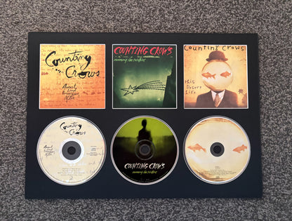 Counting Crows | August & Everything After | Recovering The Satellites | This Desert Life | Triple CD Wall Display | Frame Not Included |
