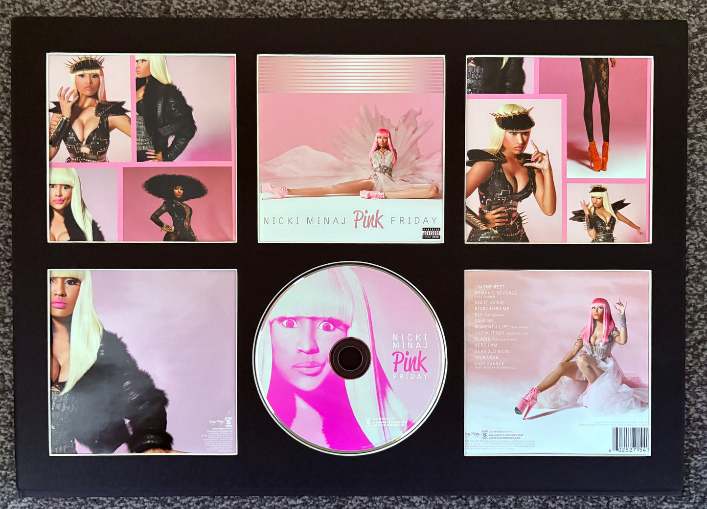 Nicki Minaj | Pink Friday | Retro Mounted CD Wall Display | Frame Not Included |