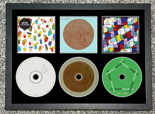 Hot Chip | The Warning | Made In The Dark | In Our Heads | Retro Triple CD Wall Display | Frame Not Included |