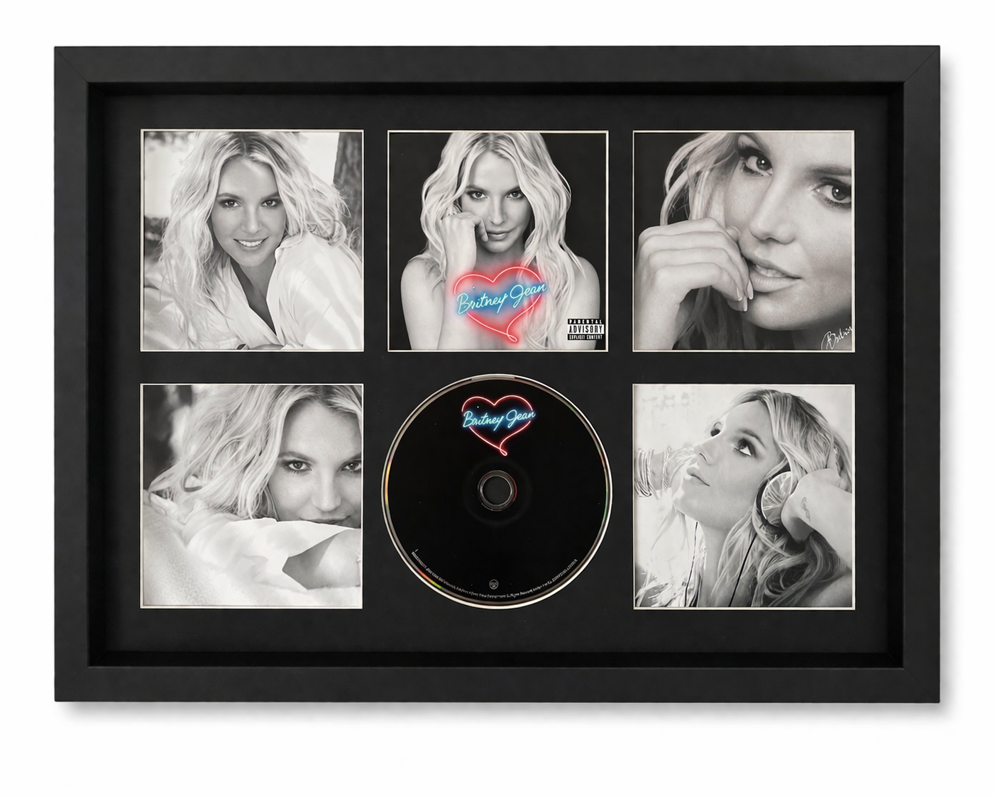 Britney Spears | Britney Jean | Retro Mounted CD Wall Display | Frame Not Included |