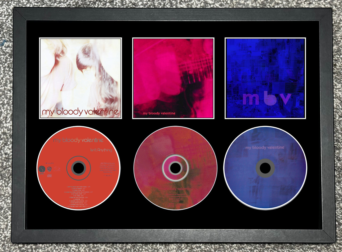 My Bloody Valentine | Isn't Everything | Loveless | MBV | Retro Triple CD Wall Display | Frame Not Included |