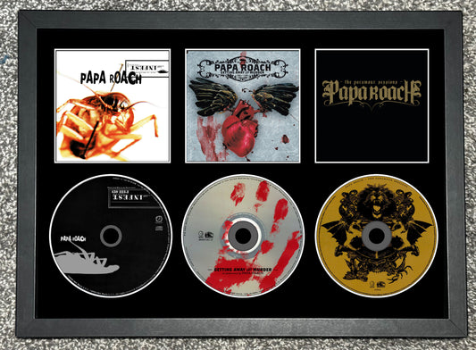 Papa Roach | Infest | Getting Away With Murder | The Paramount Sessions | Retro Triple CD Wall Display | Frame Not Included |