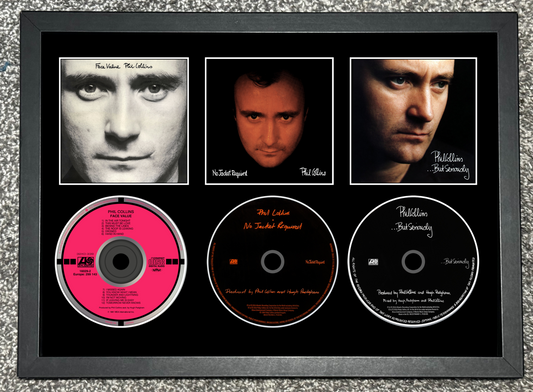 Phil Collins | Face Value | No Jacket Required | ...But Seriously | Triple CD Wall Display | Frame Not Included |
